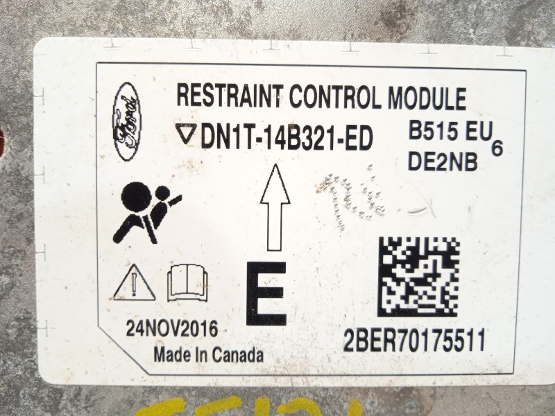 Recambio de centralita airbag para ford ecosport 1.5 ecoblue tdci referencia OEM IAM DN1T14B321ED 1902555 