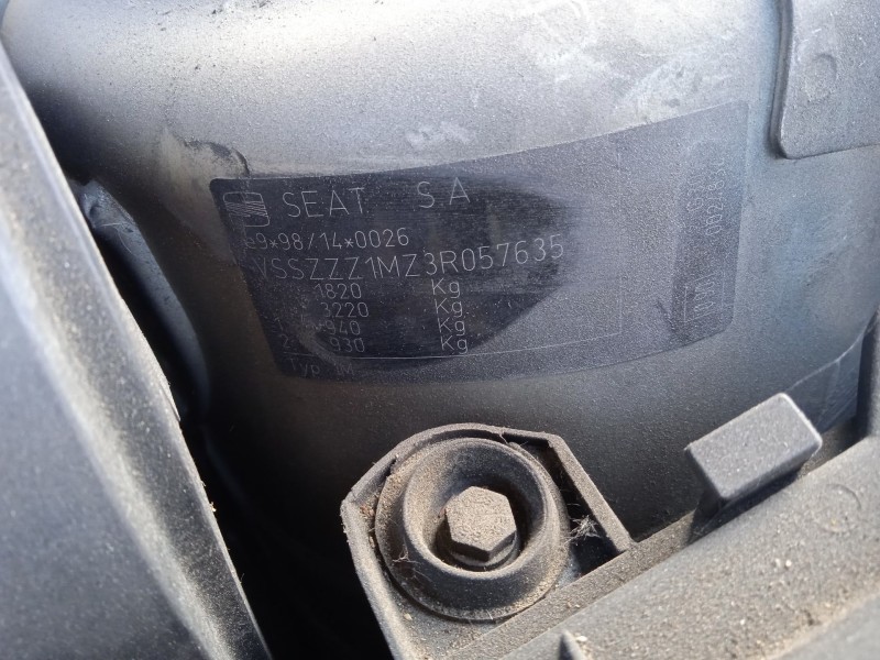 seat toledo ii (1m2) del año 2002