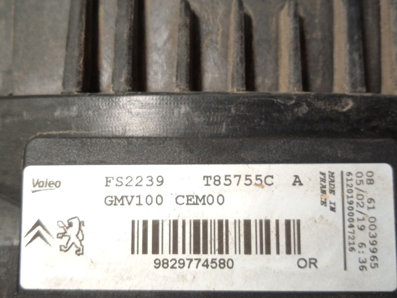 Recambio de electroventilador para peugeot 2008 i (cu_) 1.2 puretech 82 referencia OEM IAM 9829774580  