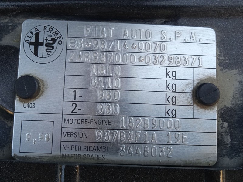 alfa romeo 147 (937_) del año 2005