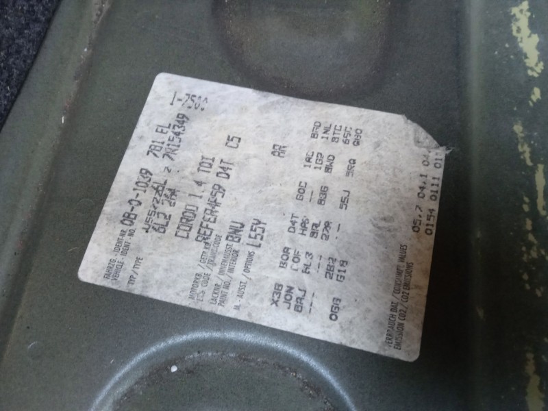 seat cordoba (6l2) del año 2007