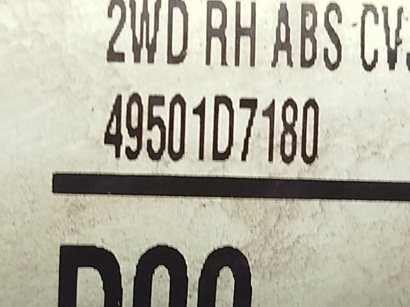 Recambio de transmision delantera derecha para hyundai tucson (tl, tle) 1.7 crdi referencia OEM IAM 49501D7180  
