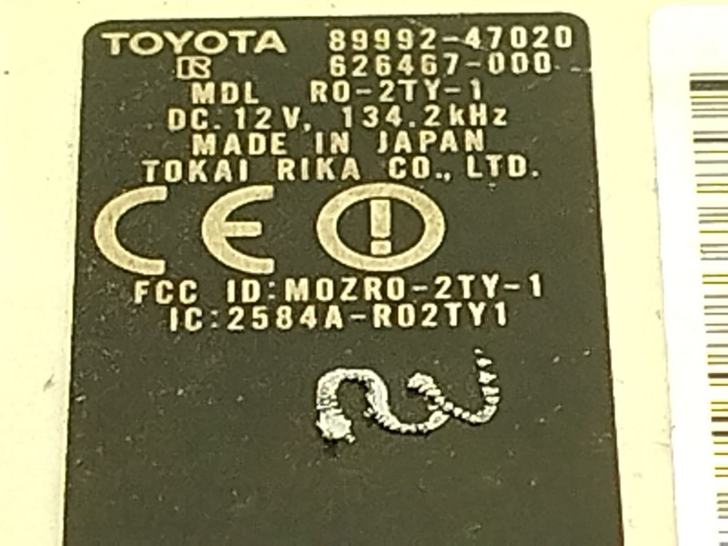 Recambio de modulo electronico para toyota prius liftback (_w2_) 1.5 hybrid (nhw20_) referencia OEM IAM 8999247020  626467000