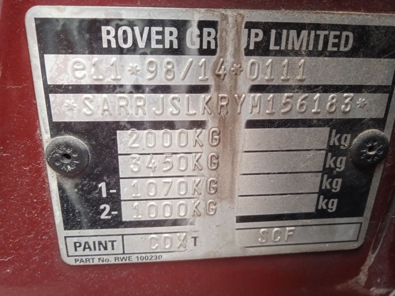 rover 75 (rj) del año 2001