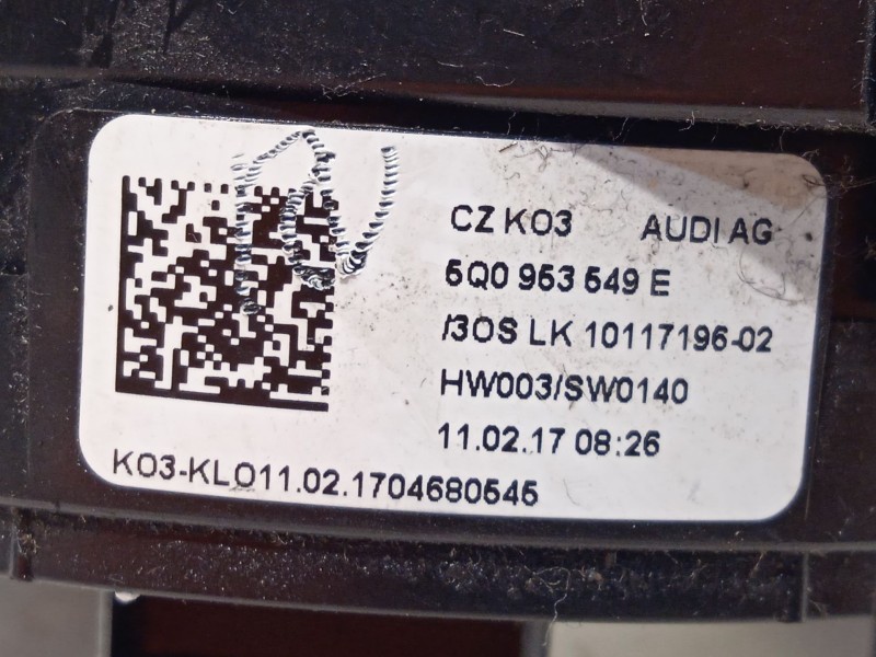 Recambio de anillo airbag para audi a3 sportback (8va, 8vf) 1.6 tdi referencia OEM IAM 5Q0953549E  