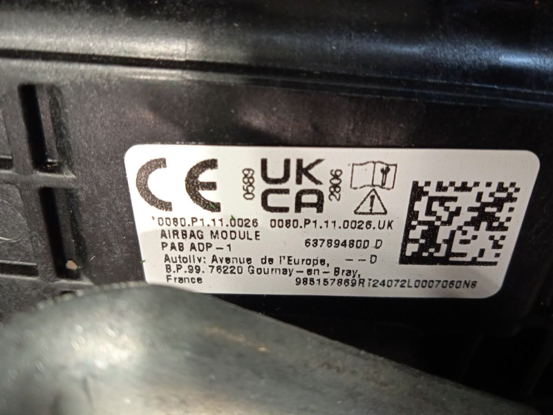 Recambio de kit airbag para renault clio v (b7_) tce 90 (b7mt) referencia OEM IAM 681038885R 985157869R 985106431R