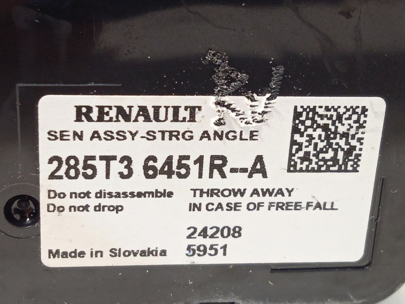 Recambio de sensor angulo giro para renault clio v (b7_) tce 90 (b7mt) referencia OEM IAM 285T36451R  