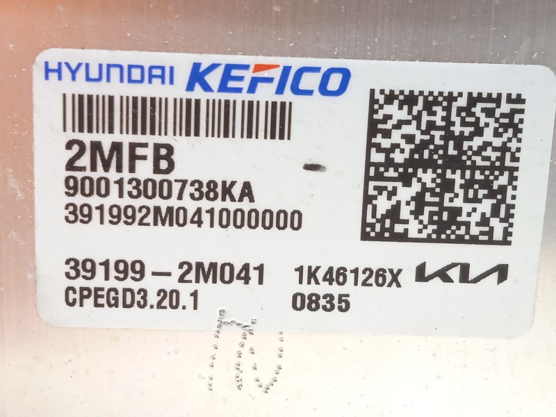 Recambio de centralita motor uce para kia sportage v (nq5) 1.6 t-gdi referencia OEM IAM 391992M041 391352MFB1 391982MFB0