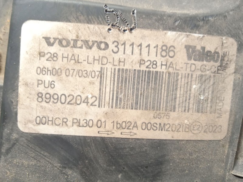 Recambio de faro izquierdo para volvo xc90 i (275) d5 awd referencia OEM IAM 31111186  89902042