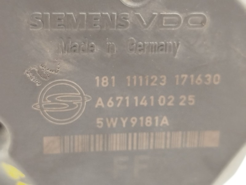 Recambio de caja mariposa para ssangyong korando (ck) 2.0 e-xdi referencia OEM IAM A6711410225  5WY9181A