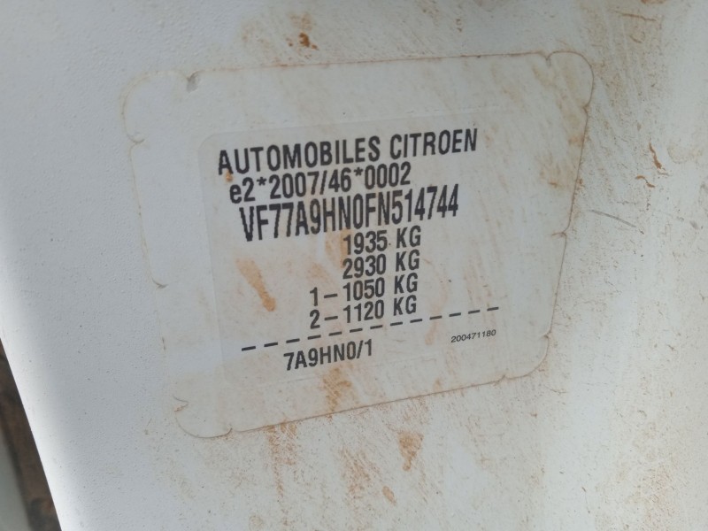 citroën berlingo furgoneta/monovolumen (b9) del año 2015