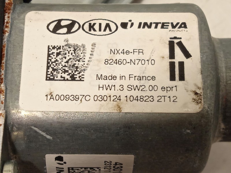 Recambio de elevalunas delantero derecho para hyundai tucson (nx4e, nx4a) 1.6 t-gdi referencia OEM IAM 82460N7010  
