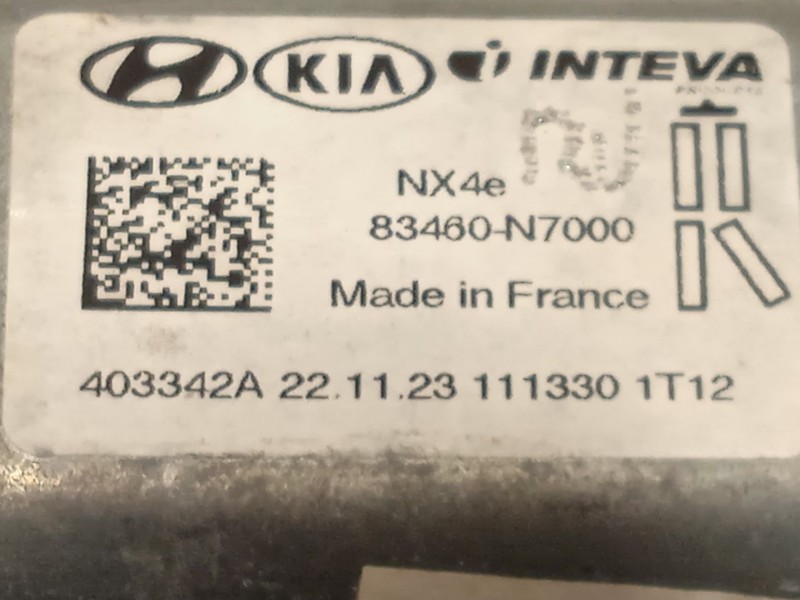 Recambio de elevalunas trasero derecho para hyundai tucson (nx4e, nx4a) 1.6 t-gdi referencia OEM IAM 83460N7000  