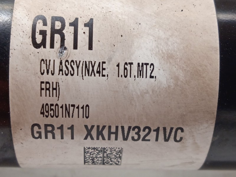 Recambio de transmision delantera derecha para hyundai tucson (nx4e, nx4a) 1.6 t-gdi referencia OEM IAM 49501N7110  