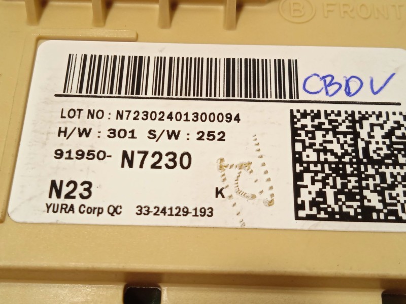 Recambio de caja reles / fusibles para hyundai tucson (nx4e, nx4a) 1.6 t-gdi referencia OEM IAM 91950N7230  