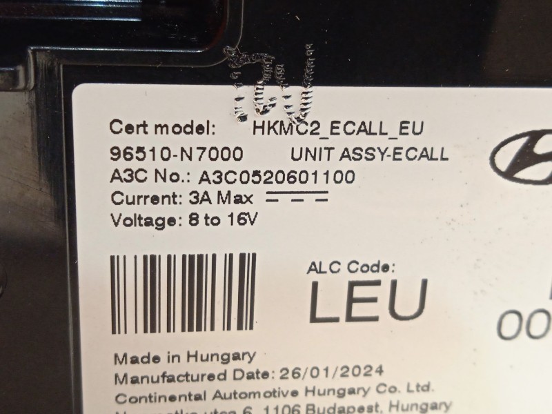 Recambio de modulo electronico para hyundai tucson (nx4e, nx4a) 1.6 t-gdi referencia OEM IAM 96510N7000  