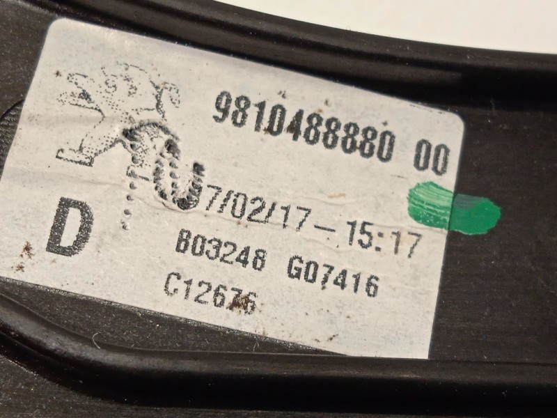 Recambio de elevalunas delantero derecho para peugeot 3008 ii suv (mc_, mr_, mj_, m4_) 1.6 thp 165 (m45gyw, m45gzw, m45gyv) refe