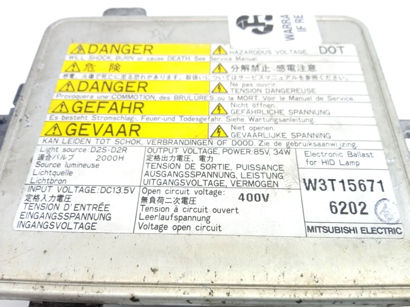 Recambio de centralita faro xenon izquierdo para mazda 5 (cr) 2.0 cd (cr19) referencia OEM IAM W3T15671 C236510H3 