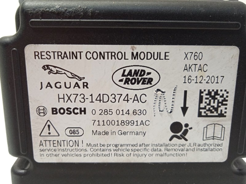 Recambio de kit airbag para jaguar xf ii (x260) 3.0 d referencia OEM IAM T2H21834QKW GX73044A74BE GX73043B13BE8PVJ