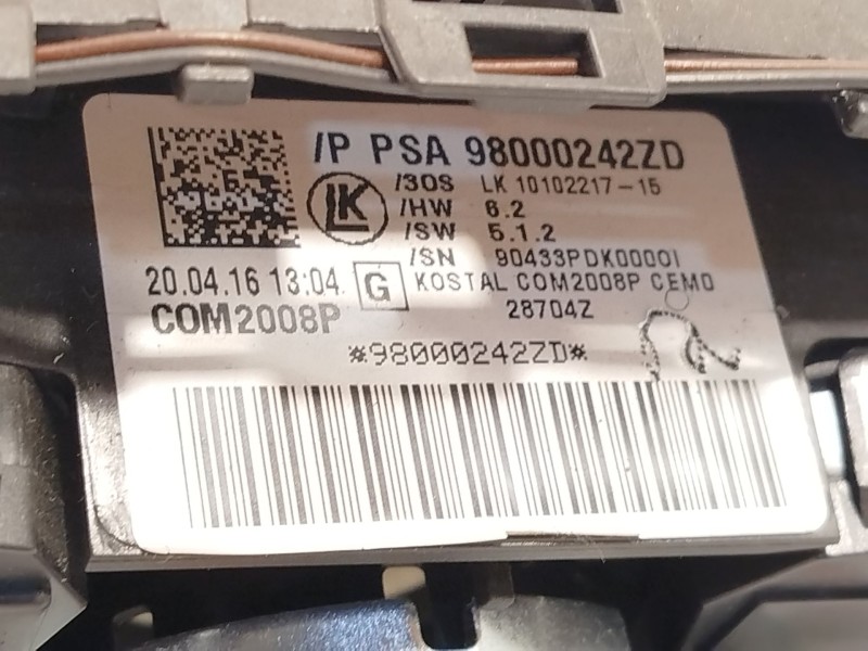 Recambio de mando intermitentes para peugeot 508 sw i (8e_) 2.0 bluehdi 180 referencia OEM IAM 98000242ZD  