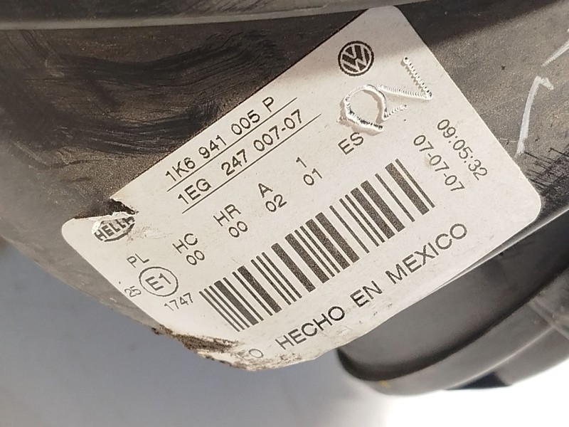 Recambio de faro izquierdo para volkswagen jetta iii (1k2) 1.6 referencia OEM IAM 1K6941005P  1EG247007