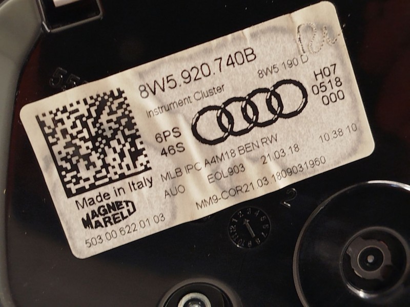 Recambio de cuadro instrumentos para audi a5 (f53, f5p) 2.0 tfsi referencia OEM IAM 8W5920740B  