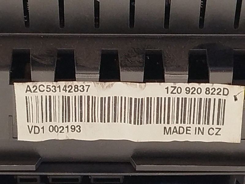 Recambio de cuadro instrumentos para skoda octavia ii (1z3) 1.9 tdi referencia OEM IAM 1Z0920822D 1Z0920822DKD0 A2C53142837
