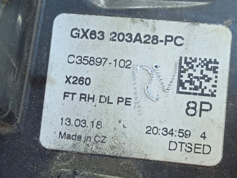 Recambio de cerradura puerta delantera derecha para jaguar xf ii (x260) 3.0 d referencia OEM IAM GX63203A28PC  