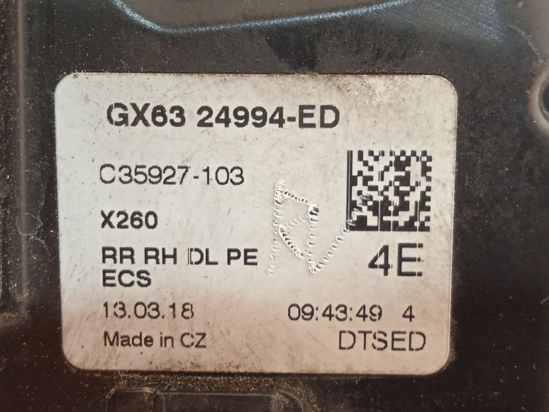 Recambio de cerradura puerta trasera derecha para jaguar xf ii (x260) 3.0 d referencia OEM IAM GX6324994ED  