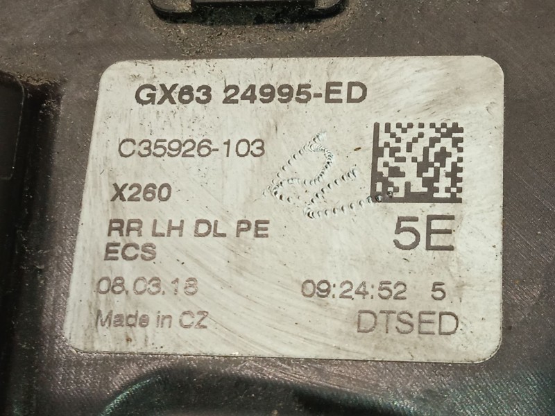 Recambio de cerradura puerta trasera izquierda para jaguar xf ii (x260) 3.0 d referencia OEM IAM GX6324995ED  