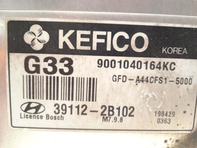 Recambio de centralita motor uce para hyundai i30 (fd) 1.4 referencia OEM IAM 391122B102 9001040164KC GFDA44CFS15000