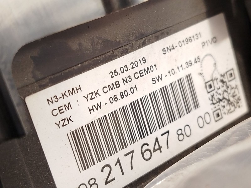 Recambio de cuadro instrumentos para opel combo e tour / life (k9) 1.2 referencia OEM IAM 9821764780  