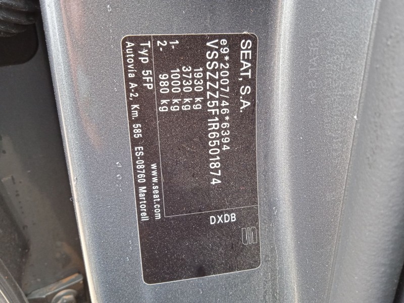 seat ateca (kh7, khp) del año 2023