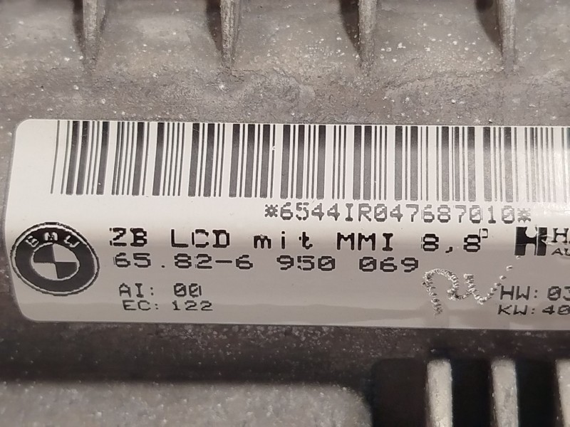 Recambio de pantalla multifuncion para bmw 7 (e65, e66, e67) 740 d referencia OEM IAM 65826950069  