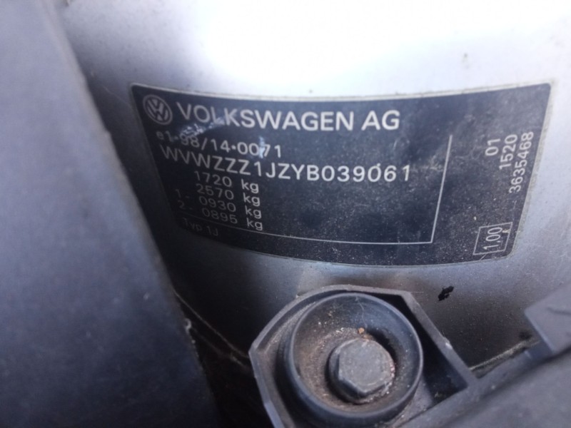 volkswagen golf iv (1j1) del año 1999