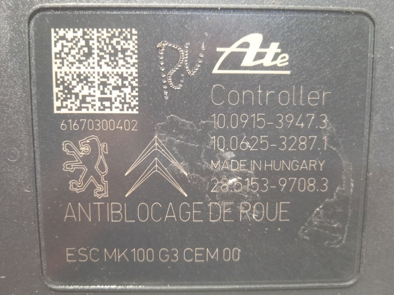 Recambio de abs para peugeot 208 style referencia OEM IAM 9817031680 10091539473 10022007544