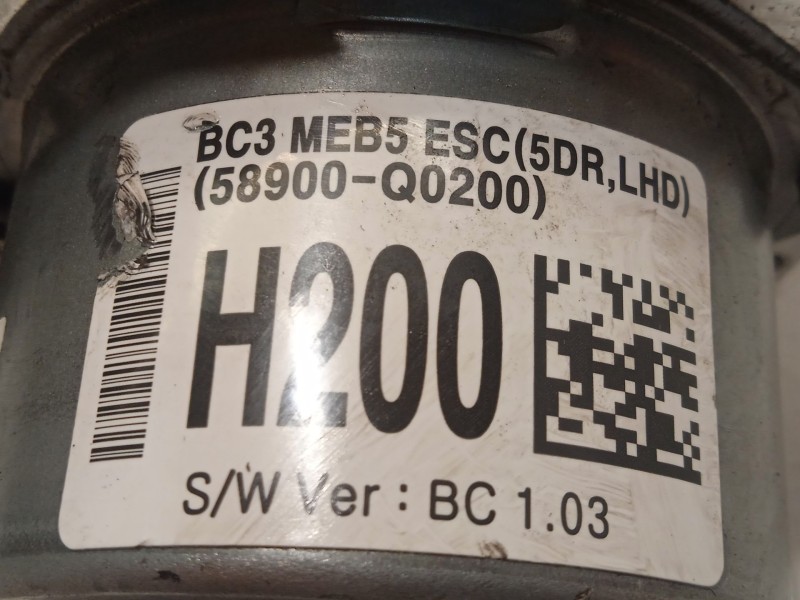 Recambio de abs para hyundai i20 20 ( bc3/bi3desde 08/20 ) referencia OEM IAM 58910Q0200 6158941600 Q058920500