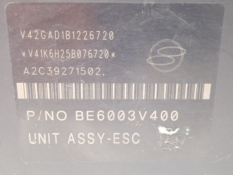 Recambio de abs para ssangyong tivoli 1.6 referencia OEM IAM 4892035200 BE6003V400 BH6014V400