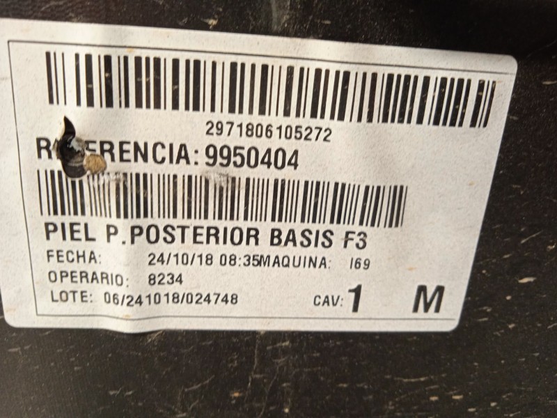 Recambio de paragolpes trasero para citroën c4 cactus 1.2 thp 110 referencia OEM IAM 1635037680 1635037980 