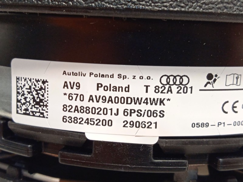 Recambio de kit airbag para audi a1 sportback (gba) 30 tfsi referencia OEM IAM 82B857003G24A 82A880204E 82A880201J6PS