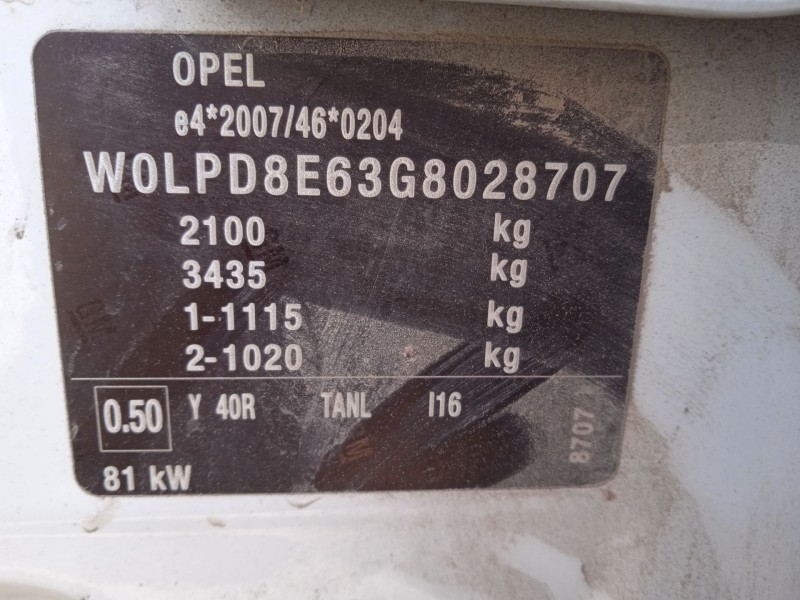 opel astra j sports tourer (p10) del año 2015