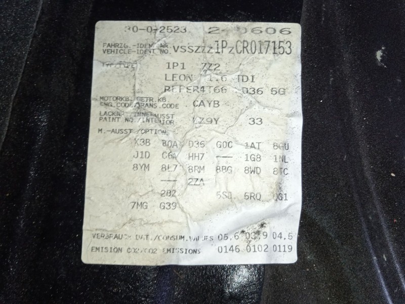 seat leon (1p1) del año 2011