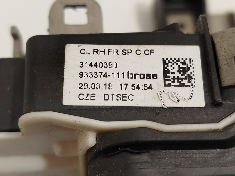 Recambio de cerradura puerta delantera derecha para volvo v40 hatchback (525) d2 referencia OEM IAM 31440390  