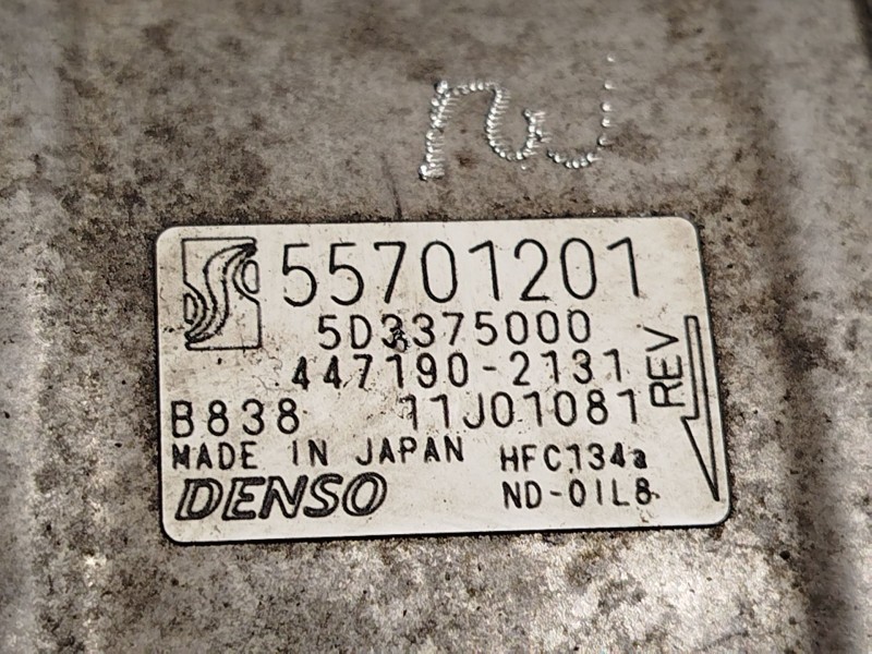 Recambio de compresor aire acondicionado para fiat bravo ii (198_) 1.6 d multijet (198axh1b) referencia OEM IAM 55701201  447190