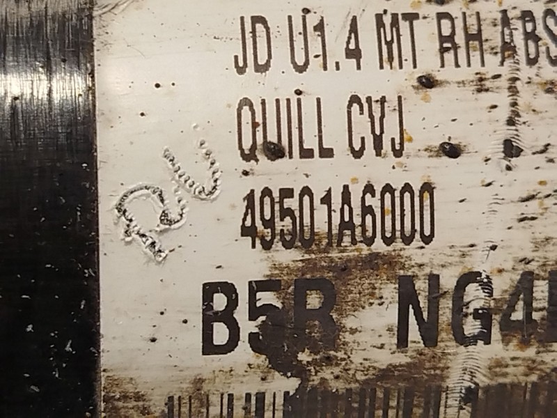 Recambio de transmision delantera derecha para hyundai i30 (gd) 1.4 crdi referencia OEM IAM 49501A6000  