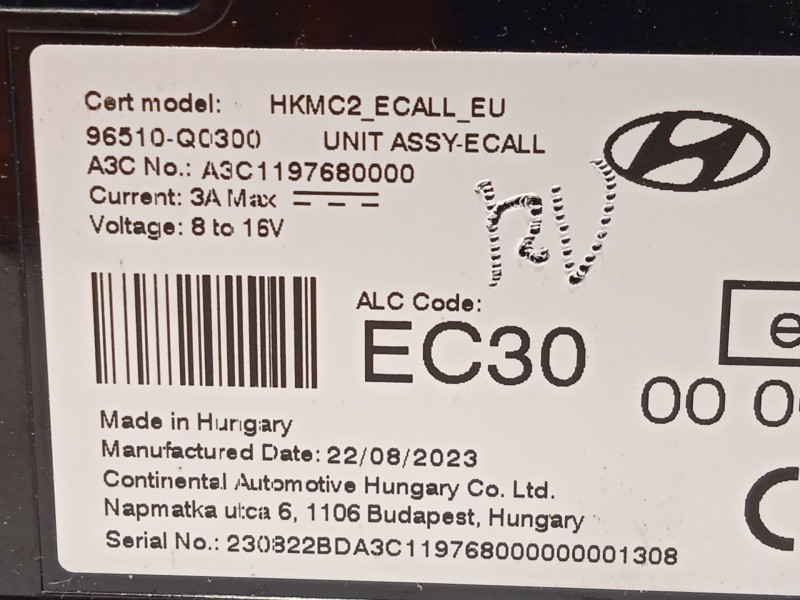 Recambio de modulo electronico para hyundai i20 iii (bc3, bi3) 1.2 referencia OEM IAM 96510Q0300  