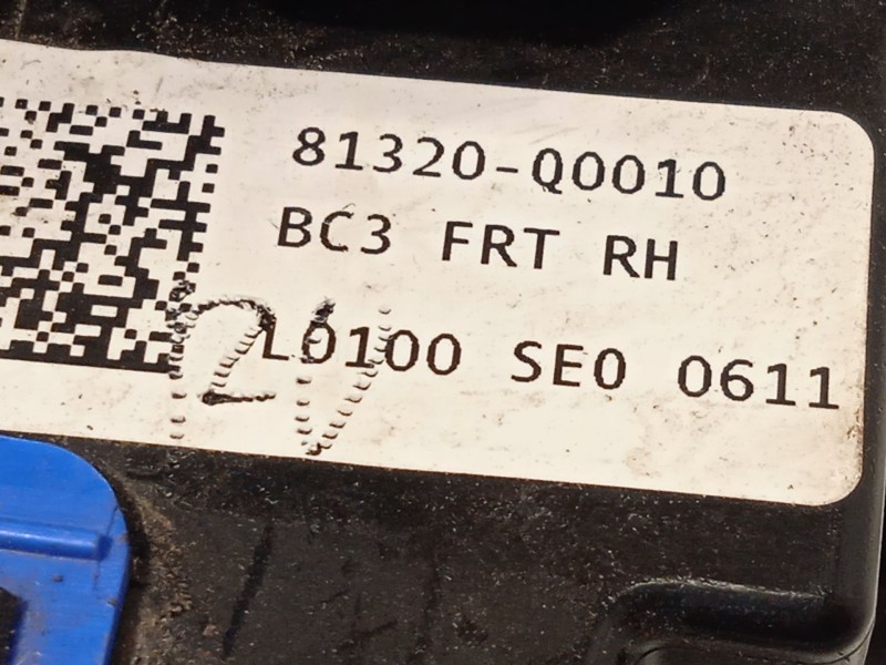 Recambio de cerradura puerta delantera derecha para hyundai i20 iii (bc3, bi3) 1.2 referencia OEM IAM 81320Q0010  