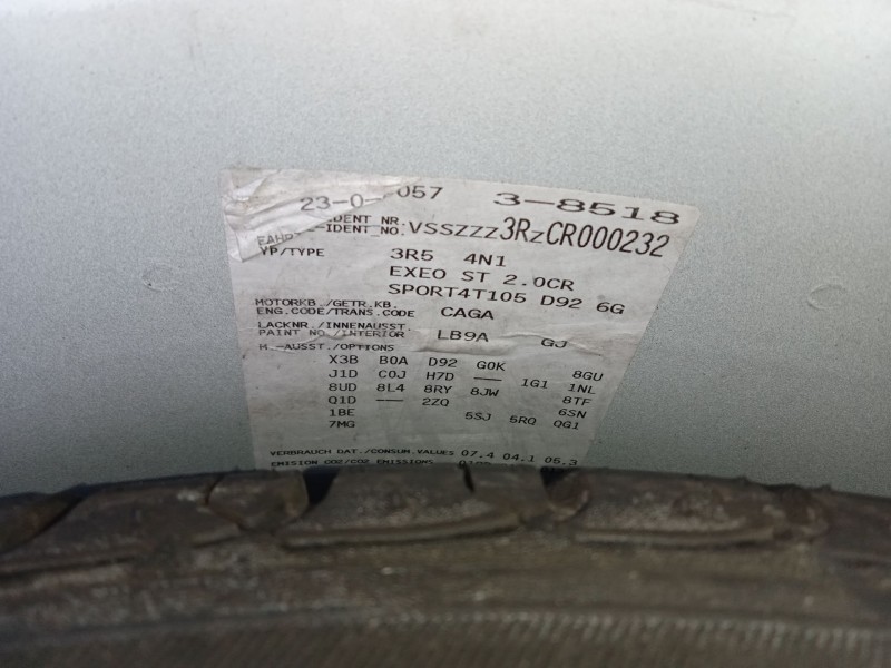 seat exeo (3r2) del año 2011