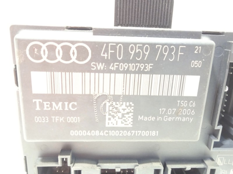 Recambio de modulo confort para audi a6 c6 (4f2) 2.0 tdi referencia OEM IAM 4F0959793F  