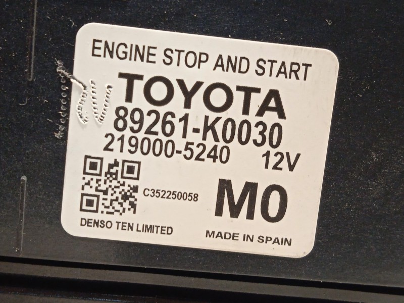 Recambio de modulo electronico para toyota yaris (_p21_, _pa1_, _ph1_) 1.5 (mxpa11) referencia OEM IAM 89261K0030  2190005240